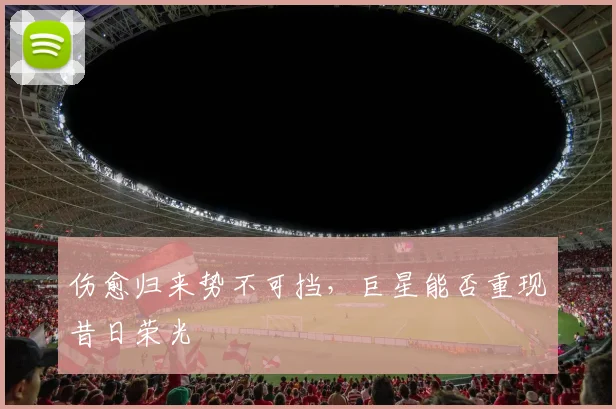 伤愈归来势不可挡,巨星能否重现昔日荣光
